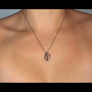 Silver Geometric Necklace